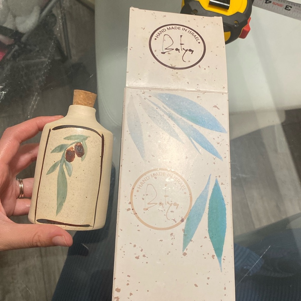 Ceramic jar with cork